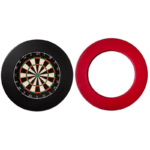 Surround dartbord rood of zwart