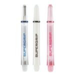 Harrows Supergrip shaft, pink, blauw, wit