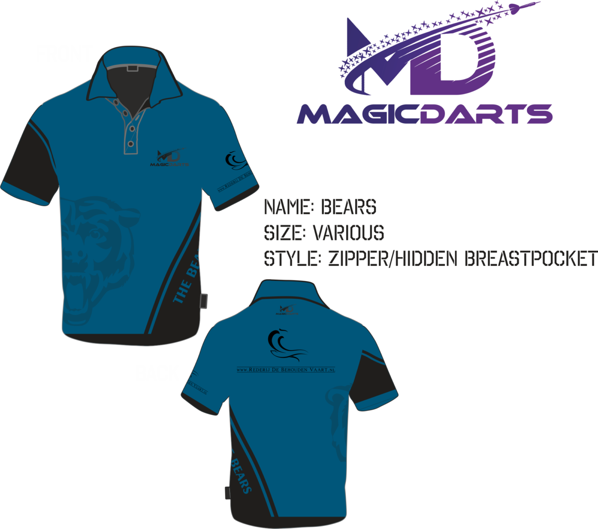 Dartshirt ontwerp sublimatie