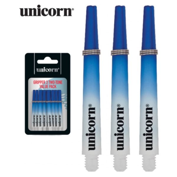 unicorn gripper 3 blue blauw shafts