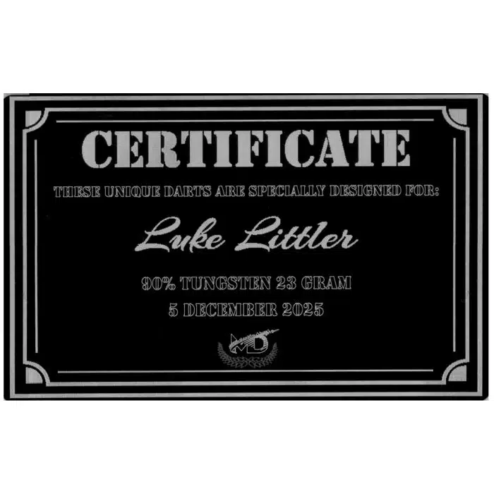 certificaat magicdarts