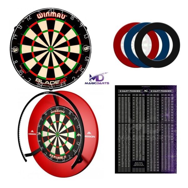 dartbord set dartpijlen winmau