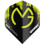 Michael van gerwen flights Mega Standard MvG Black with green