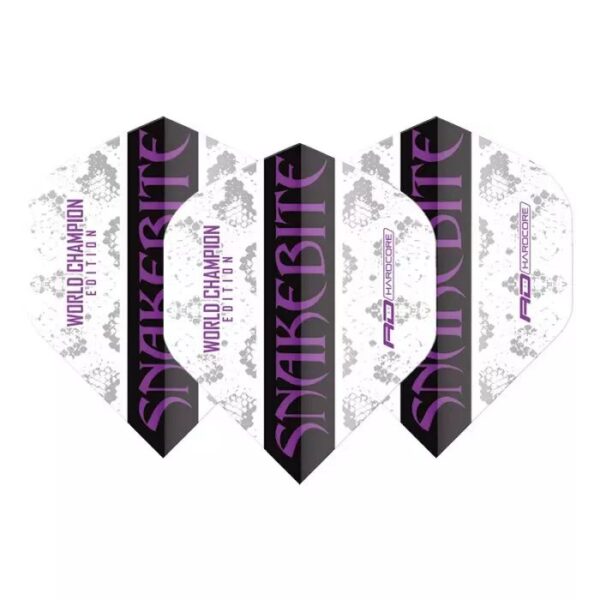 Snakebite World Champion Edition White Strike Hardcore Dart Flights