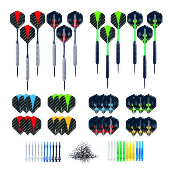 Longfield darts 4 sets steeltip brass tungsten look 23 gram