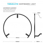 Mission Torus 270 Dartbord licht