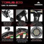 Mission Torus 270 dartbord verlichting - Afbeelding 5