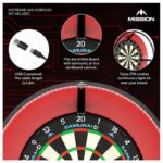 Mission Torus 120 Dartbordverlichting – Bright White LED – Zwart - Afbeelding 2