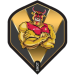 Shot Branded No.2 Michael Smith Bully Boy Gold flight