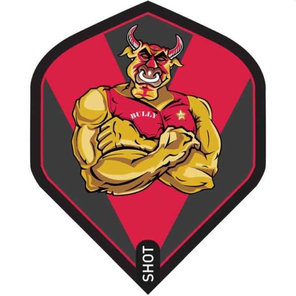 Shot Branded No.2 Michael Smith Bully Boy Red flight