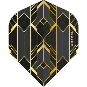 Amazon Glaze Dart Flights Zwart