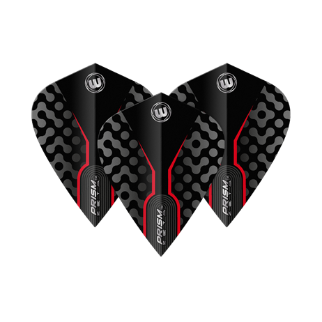 Winmau Prism Zeta Black Red & Grey Kite
