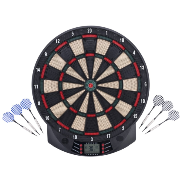 Elektronisch dartboard + 6 softtip pijlen