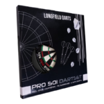 Dartboard Pro501 inclusief PU surround zwart en 2 sets darts
