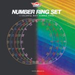 Bull's Colorfull Matt Number Ring Set 5 stuks - Afbeelding 2