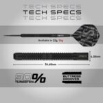Red Dragon Peter Wright Black Mamba 90% dartpijlen – hoogwaardige tungsten darts met perfecte grip en balans. Ideaal voor serieuze darters die precisie en controle willen.