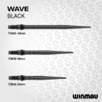 Winmau Switch Point Wave Silver & Black Dartpunten - Afbeelding 5