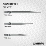 Winmau Switch Point Smooth Silver & Black Dartpunten - Afbeelding 5