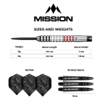 Mission Wessel Nijman 95% Tungsten Dartpijlen - Afbeelding 3